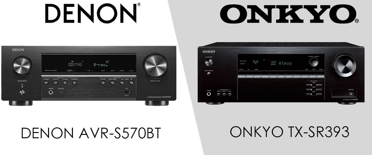 Onkyo TX-SR393 vs Denon AVR-S570BT